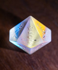 URWizards Dnd Dichroic Prism  Glass Raised Dice Set Royal Style - Urwizards