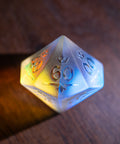 URWizards Dnd Dichroic Prism  Glass Raised Dice Set Royal Style - Urwizards