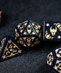 URWizards Blue Sandstone Engraved Dice Set Paladin - Urwizards