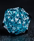 URWizards Dnd Resin Ice Glitter Engraved Dice Set Paladin - Urwizards