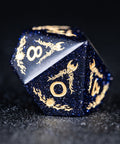 URWizards Blue Sandstone Engraved Dice Set Paladin - Urwizards