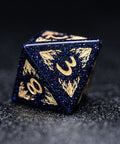 URWizards Blue Sandstone Engraved Dice Set Paladin - Urwizards