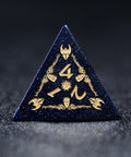 URWizards Blue Sandstone Engraved Dice Set Paladin - Urwizards