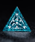 URWizards Dnd Resin Ice Glitter Engraved Dice Set Paladin - Urwizards