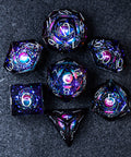 URWizards D&D Resin Engraved Dice Set The Galaxy Moon - Urwizards