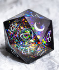 URWizards D&D Resin Engraved Dice Set The Galaxy Moon - Urwizards