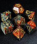 URWizards D&D Blood stone Engraved Dice Set Blood Hunter Style - Urwizards