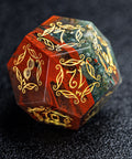 URWizards D&D Blood stone Engraved Dice Set Blood Hunter Style - Urwizards
