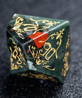 URWizards D&D Blood stone Engraved Dice Set Blood Hunter Style - Urwizards