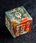 URWizards D&D Blood stone Engraved Dice Set Blood Hunter Style - Urwizards