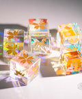URWizards Dnd Engraved Dichroic Prism  Glass D6 Dice Unicorn Gold - Urwizards