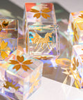 URWizards Dnd Engraved Dichroic Prism  Glass D6 Dice Unicorn Gold - Urwizards