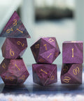 URWizards Dnd Purpleheart Wood Dice Set - Urwizards