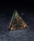 URWizards D&D Resin Dark Glitter Engraved Dice Set Cleric Style - Urwizards