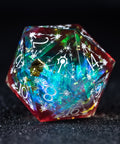 URWizards D&D Resin Toxic Engraved Dice Set Cleric Style - Urwizards