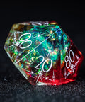 URWizards D&D Resin Toxic Engraved Dice Set Cleric Style - Urwizards