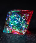 URWizards D&D Resin Toxic Engraved Dice Set Cleric Style - Urwizards
