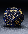 URWizards D&D Blue Sandstone Engraved Dice Set Cleric Style - Urwizards