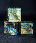 URWizards D&D Labradorite Engraved Dice Set Cleric Style - Urwizards