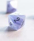 URWizards Dnd Blue Lace Agate Gemstone Engraved Dice Set - Urwizards