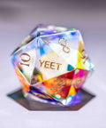URWizards Dnd Dichroic Prism Glass Dice Set YEET & F*CK - Urwizards