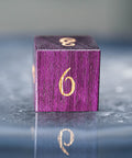 URWizards Dnd Purpleheart Wood Dice Set Moon Style - Urwizards