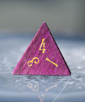 URWizards Dnd Purpleheart Wood Dice Set Moon Style - Urwizards