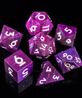URWizards D&D Stabilized Wood Dice Set Purple - Urwizards