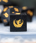 URWizards Dnd Ebony Wood Dice Set - Urwizards