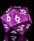 URWizards D&D Stabilized Wood Dice Set Purple - Urwizards
