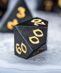 URWizards Dnd Ebony Wood Dice Set - Urwizards