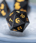 URWizards Dnd Ebony Wood Dice Set - Urwizards