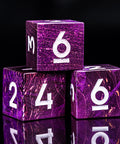 URWizards D&D Stabilized Wood Dice Set Purple - Urwizards