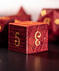 URWizards D&D Padauk Wood Dice Set - Urwizards