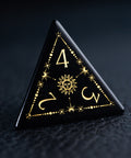 URWizards D&D Obsidian Engraved Dice Set Tarot - Urwizards