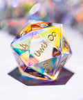 URWizards Dnd Dichroic Prism Glass Dice Set UwU & T_T - Urwizards