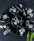 URWizards Inner-dice Handmade Sharp Edge Resin Dice Set -lilies of the valley- - Urwizards