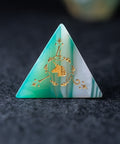 URWizards Dnd Green Agate Engraved Dice Set Unicorn Style - Urwizards