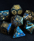 URWizards D&D Labradorite Engraved Dice Set Tarot - Urwizards