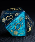 URWizards D&D Labradorite Engraved Dice Set Tarot - Urwizards