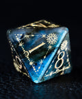 URWizards D&D Labradorite Engraved Dice Set Tarot - Urwizards