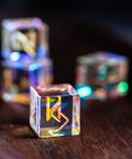 URWizards Engraved Prism Glass Rune dice D6 Viking - Urwizards