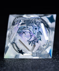 URWizards D&D Starry Liquid Heart Resin Engraved Dice Set Tarot - Urwizards