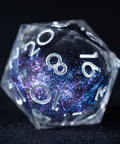 URWizards D&D Dark Liquid Heart Resin Engraved Dice Set - Urwizards