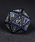 URWizards Dnd Engraved Blue Sandstone D20 Dice Astrology Style - Urwizards