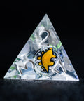 URWizards D&D Starry Liquid Heart Resin Engraved Dice Set Dinosaur - Urwizards