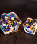 URWizards Dnd Engraved Giant 30mm D20 Engraved YEET & F*CK - Urwizards