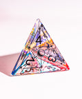 URWizards Dnd Dichroic Glass Engraved Dice Set Astrology Black Inked - Urwizards