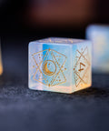 URWizards Dnd Opalite Engraved Dice Set Astrology Style - Urwizards
