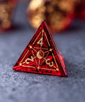 URWizards Dnd Garnet Glass Engraved Dice Set Astrology Style - Urwizards